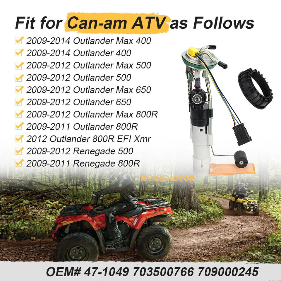 Bomba de combustible apta para Can-Am Outlander 800 4x4 XT HO EFI 2009-2011 #703500766 Foto 2 de 4