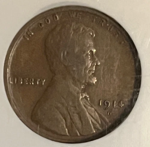 1914-d Lincoln cent ,  NGC F-15 , scarce date