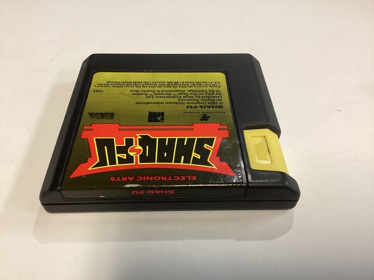 Jeu Sega Mega Drive Shaq Fu - Boîte D'origine Sans Notice, Très Bon état