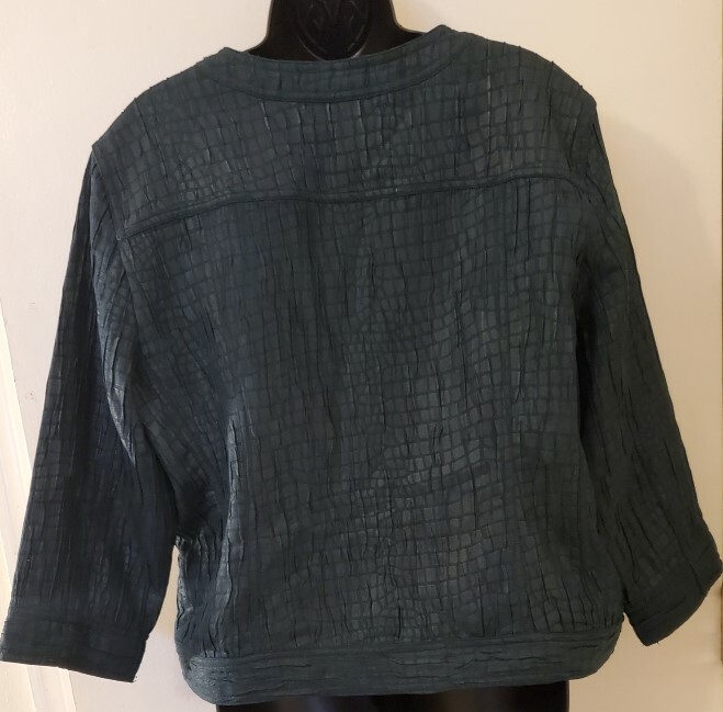 Ruby Rd Women's  Alligator Pattern  Button up Jac… - image 2