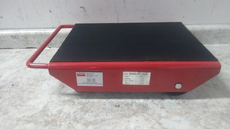 Rodillo de máquina Dayton 2MPR9 17 pulgadas placa superior L 2.200 lb capacidad de carga Foto 4 de 4