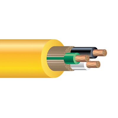 12/3 SOOW Yellow Power Cable Flexible CPE Jacket 600V (25 Amp Rated)