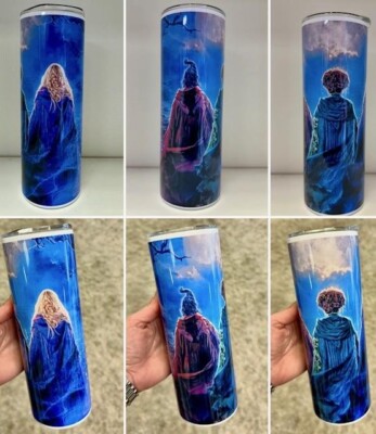 NEW! HOCUS POCUS WITCH 20 OZ STAINLESS STEEL HALLOWEEN TUMBLER CUP + LID + STRAW