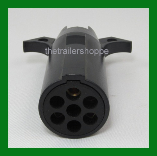 Trailer Light Adapter Plug Converter 7 Round to 4 Flat Semi Style eBay