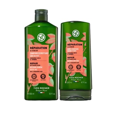 Yves Rocher Botanisches Reparatur-SET Shampoo 300ml & Conditioner 200ml Neu Verpackung