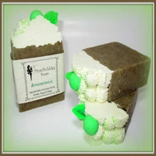 Handmade Soap 6 oz. PixieBubbles ROSEMARY MINT & TEA TREE Coconut Oil & Yogurt