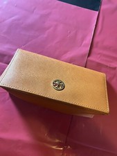 Large Tory Burch sunglasses/eye glasses case magnetic eyeglasses orange