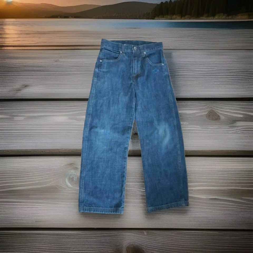 ENYCE by Sean Combs Boys Size 8 100% Cotton Long Denim Blue Jeans Back - Image 2 of 4