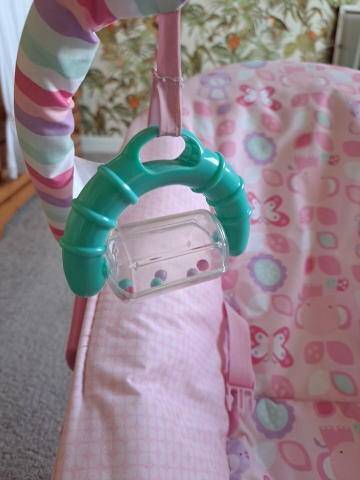 Girls Baby Bouncer, Vilbrating Bouncy Chair VGC eBay