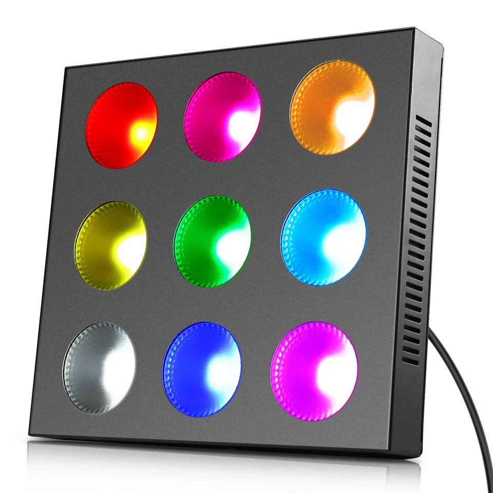 135W 9 LED Wall Washer Leiste RGBW COB Strahler DMX Strobe Bühnelicht Event Show - Bild 4 von 4
