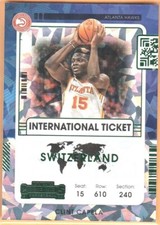 2021-22 PANINI CONTENDERS INTERNATIONAL TICKET GREEN ICE CLINT CAPELA
