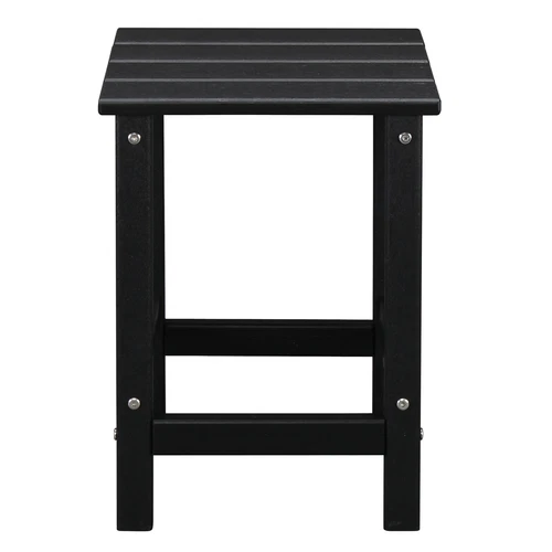 36*36*47cm Single Layer Square HDPE Side Table Black - Picture 13 of 23
