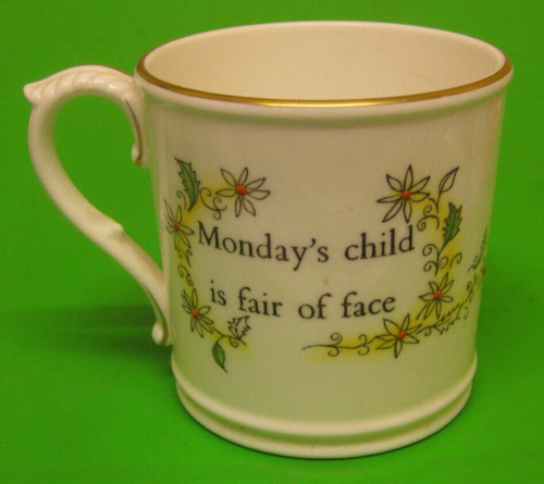 Vintage Royal Worcester Days of the week Birthday Mug (Your Choice) - Picture 15 of 19