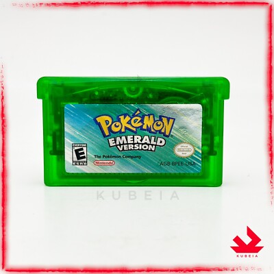 POKEMON EMERALD USA - 100% AUTHENTIC - PERFECT LABEL - NEW BATTERY - GBA ADVANCE