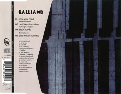 Galliano - Ease Your Mind (CD, Maxi)
