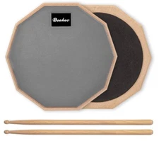 Deekec Practice Pad 8 Inches Silent Practice Drum Pad 2-Sided With Drum Sticks
