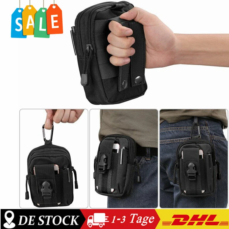 1xOutdoor Taktische Handy Gürteltasche Bauchtasche Armee Hüfttasche Sport Tasche - Bild 2 von 4