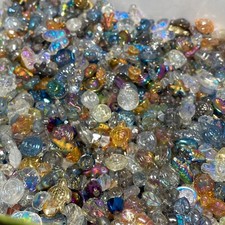 Glass beads lot jewelry making mix variety bead supplies Read Description