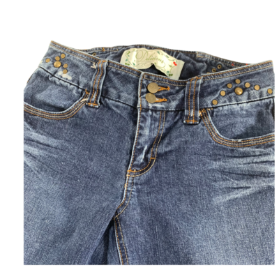 Vintage Y2K Delicious Mudd Jeans Womens Size 5 Lace Up Back