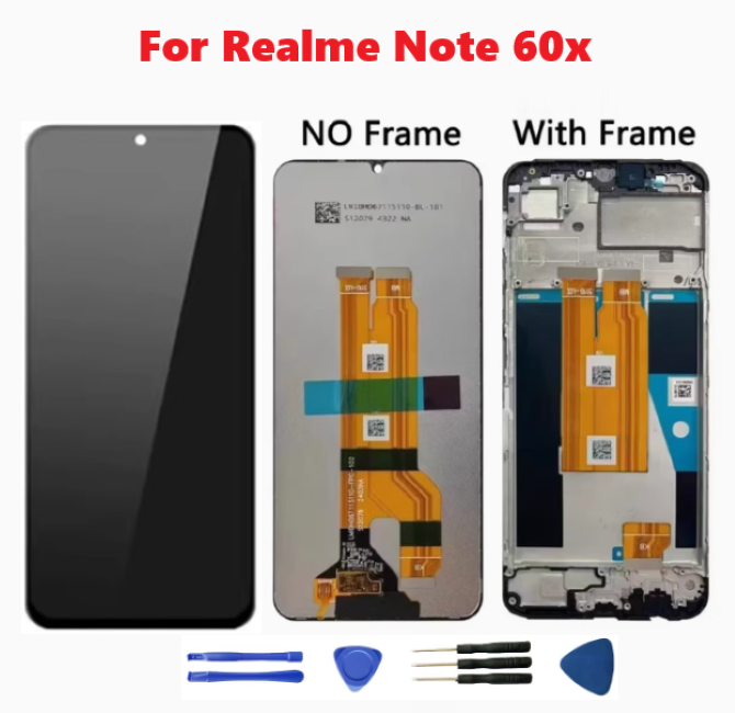 LCD Display Touch Screen Digitizer Assembly For Realme Note 60x