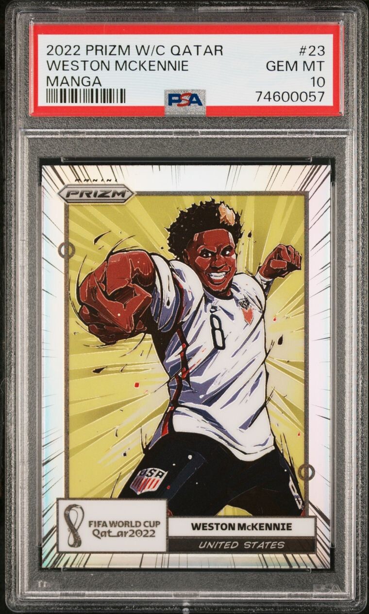 2022 Panini Prizm Fifa World Cup Qatar Weston McKennie Manga #23 PSA 10 Low Pop