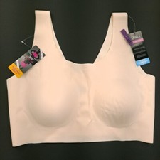 BALI Cool Comfort Wireless T-Shirt Bra Flex Fit Padded Light Beige DF3491 - XL