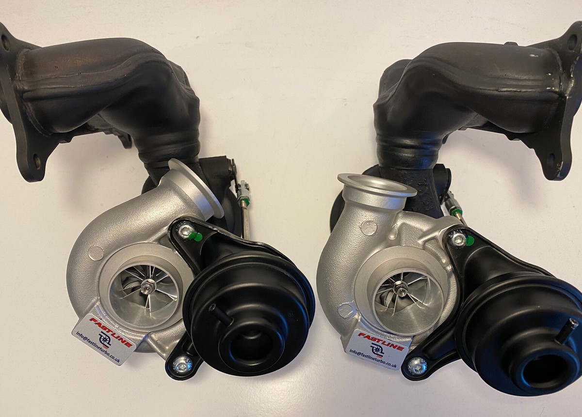 Pair Of Genuine BMW N54 Turbochargers 135i 335i 11657593015 11657593017