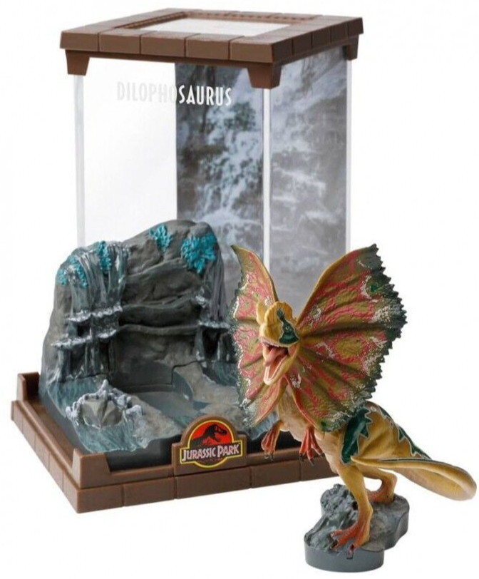 Jurassic Park Creature Dinosaur Diorama Dilophosaurus 18 cm Noble Collection