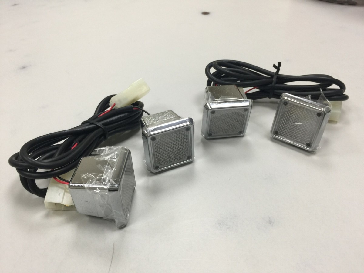 Mercedes Benz LEDドアシルプレート 4個セット Door Courtesy Lights Set 4PCS For 1986-2016 MERCEDES BENZ W463 G