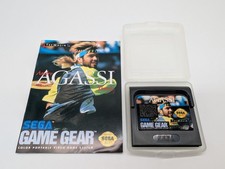 Andre Agassi (Sega Game Gear) CARTRIDGE/CASE & MANUAL