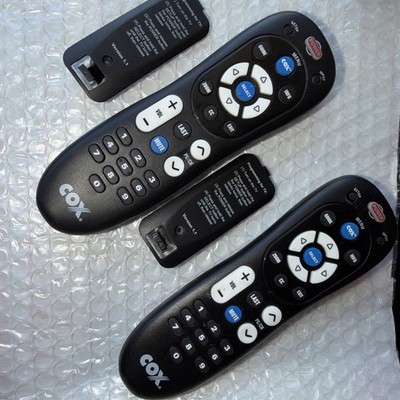 Lot Of 2 Cox Remote Control URC-2220-R Mini Box Cable TV Black OEM Original