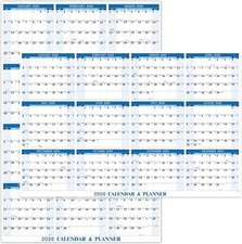 2026 Dry Erase Calendar - 2026 Yearly Wall Calendar, JAN. 2026 - DEC. 2026, 12 M