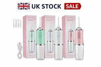 Cordless Dental Water Flosser Oral Cleaner Jet Irrigator with 4 Teeth Tips