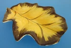 Stangl Pottery Oak Leaf Ashtray in Autumn Colors Signed By Anne Fritsche Martin