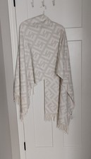 Pre-owned FENDI FF Monogram Reversible Scarf Wrap