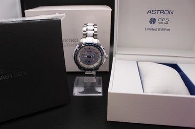 2015 limited [N MINT] Seiko Astron 8X53-0AA0-2 Solar GPS Shell Dial Men's Watch