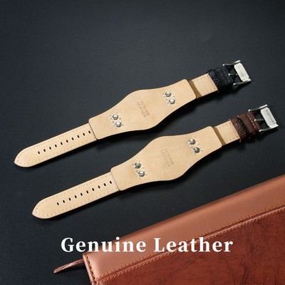 22mm Echtleder Uhrenarmband für Fossil CH2564 CH2565 Uhr Stahlschließe