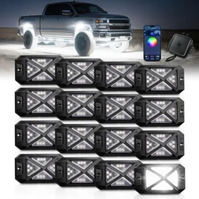 MICTUNING C4 16-Pod RGBW LED Rock Lights Offroad 4X4 UTV Truck Underglow Led Kit