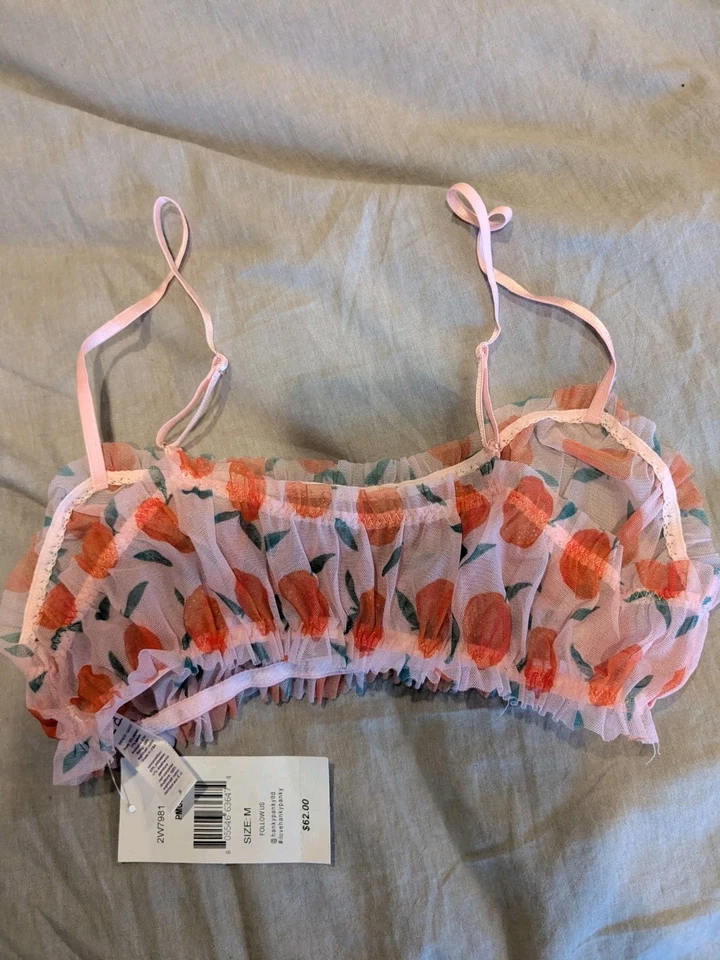 Новый с ярлыками Hanky Panky цитрусовые crush bralette, размер M - Изображение 3 из 4