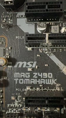 MSI MAG Z490 Tomahawk Motherboard (no Original Box) + Free Pci Wifi & Bluetooth