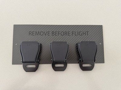 Seatbelt Buckle 3 Key Holder Carbon Fibre