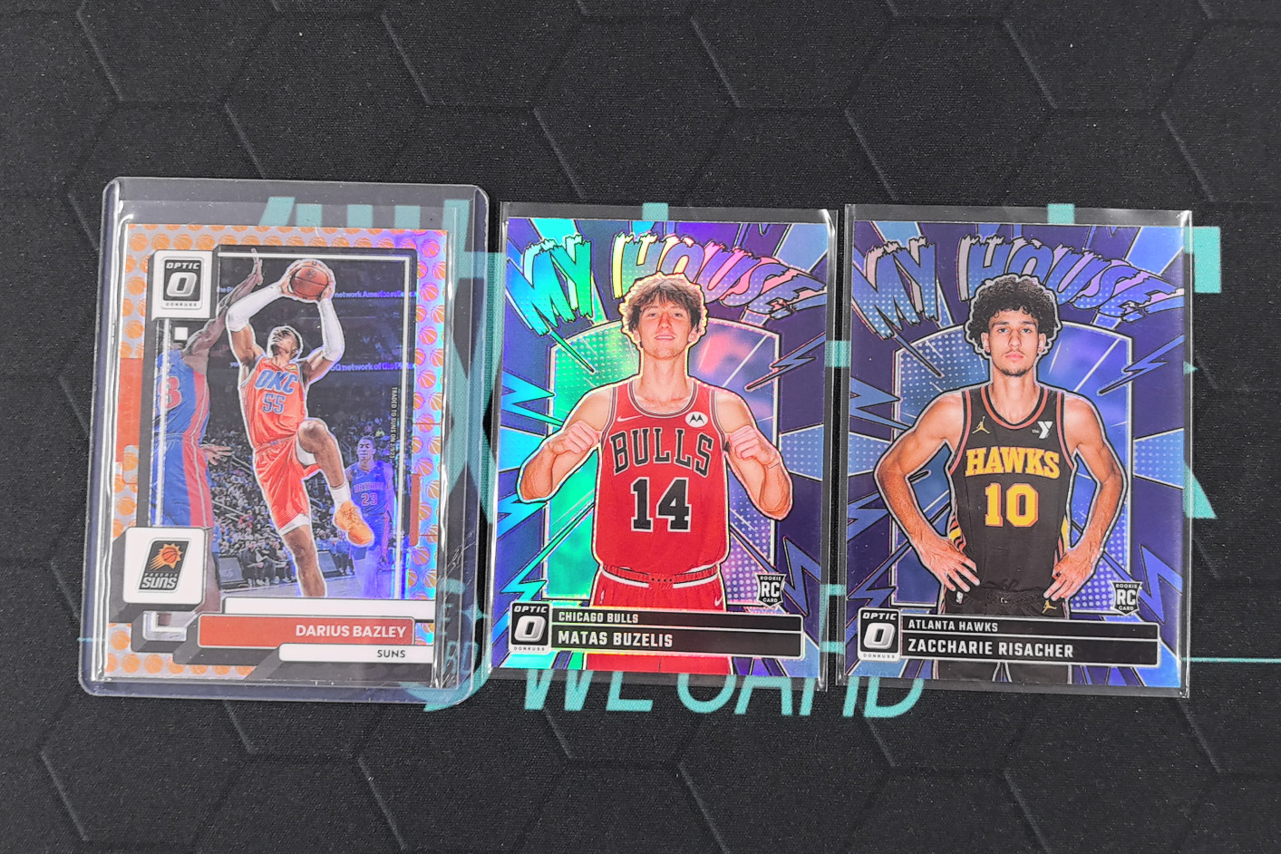 2024 Donruss Optic Darius Bazley Matas Buzelis Risacher RC My House LOT3