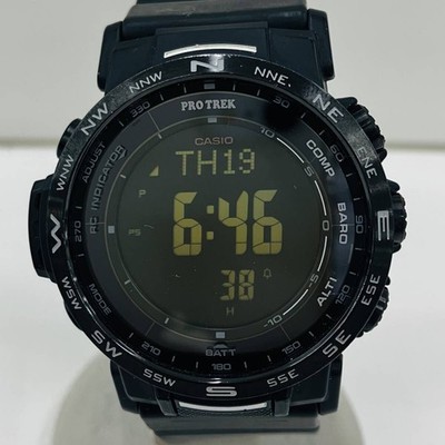 CASIO PROTREK PRW 35Y Radio Solar Box Manual CASIO PROTREK Digital Black Wristwa
