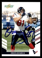 2007 Score Football #216 Owen Daniels Signed Autograph (no COA)