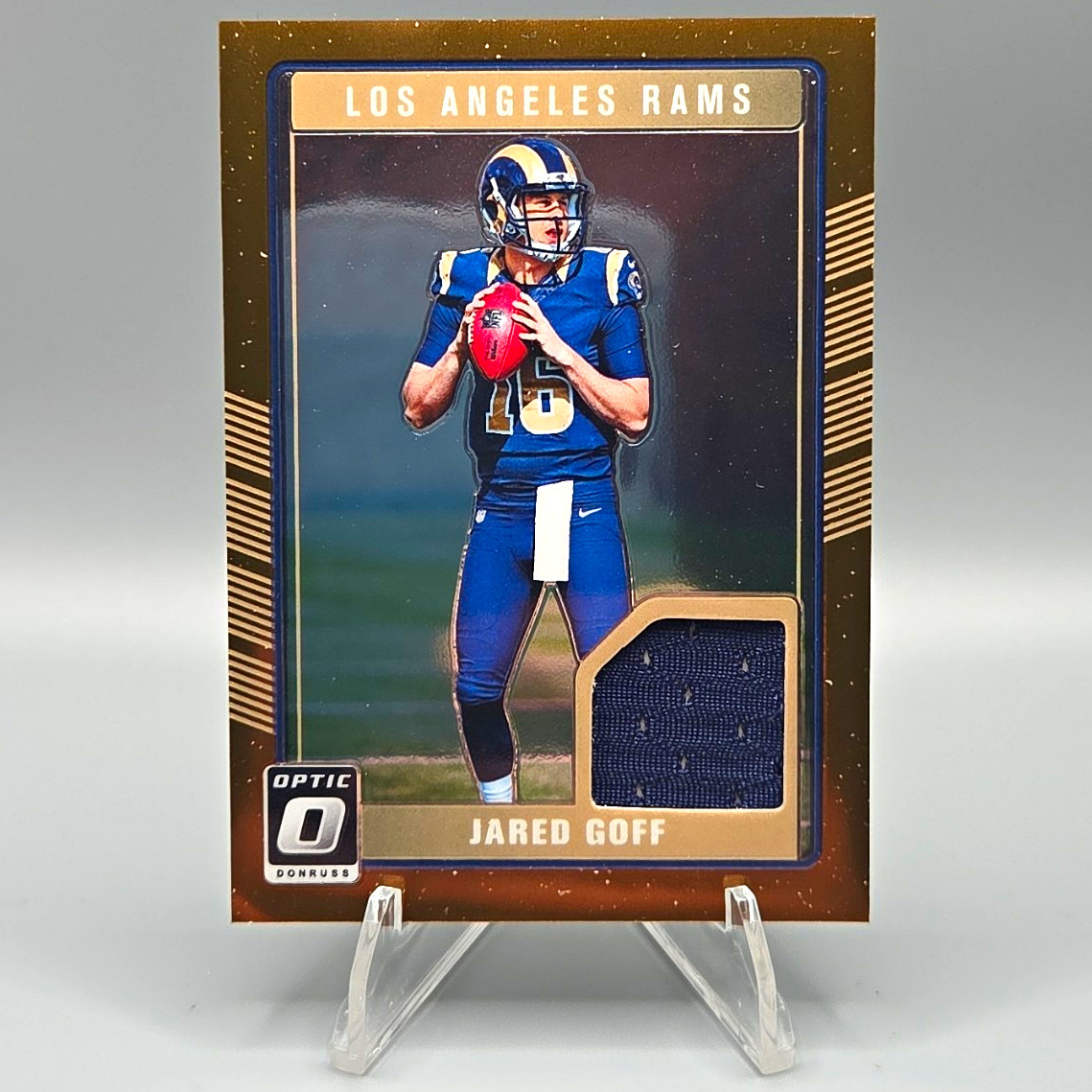 Panini 2016 Donruss Optic #DRT-JG Jared Goff Rams Rookie Threads Mem