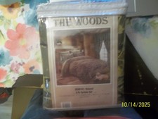 CAMO CAMOUFLAGE THE WOODS 5 PC CURTAIN SET NEW/PKG HUNTING LODGE/CABIN CURTAINS