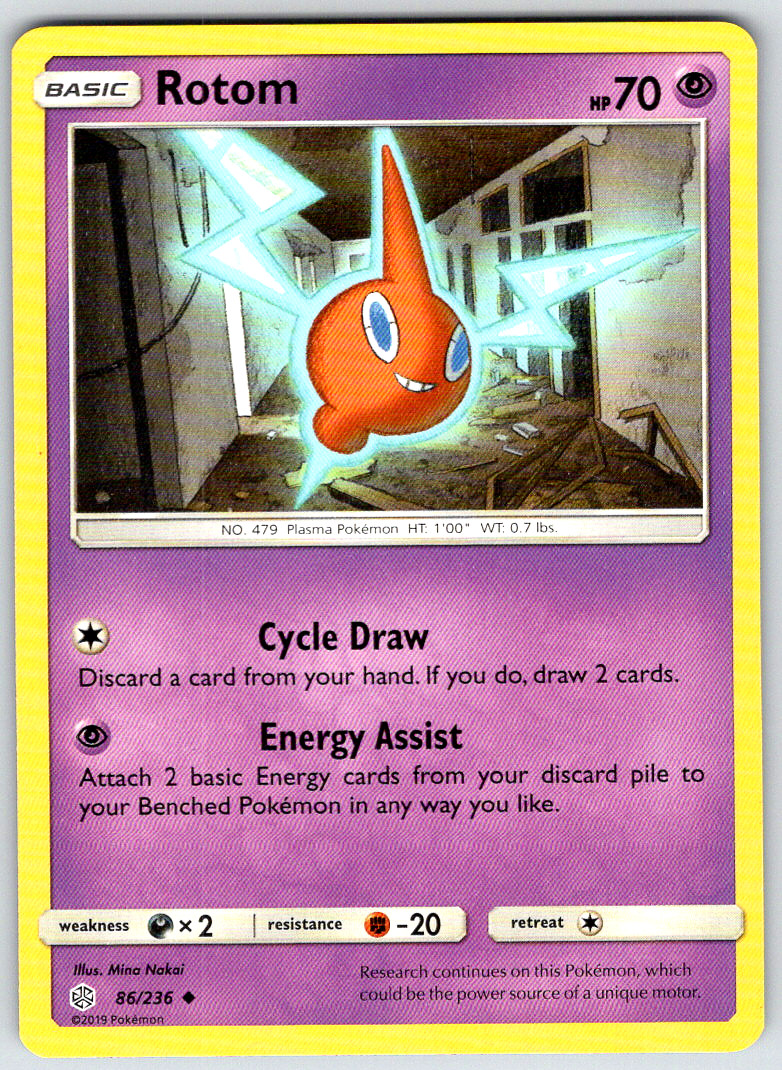 Rotom 86/236 SM - Cosmic Eclipse Uncommon 2019 NM