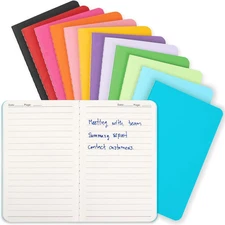 Mini Pocket Notebooks Bulk 3.5 x 5.5 Inches 12 Pack Small Note Pads Lined Little