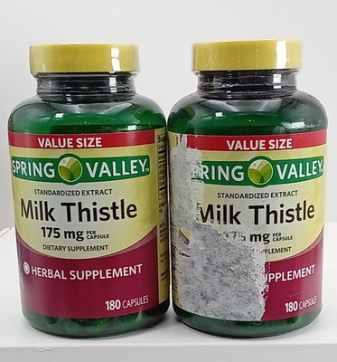 Spring Valley Milk Thistle Extract Dietary Supplement 175 Mg 180 Ct EACH