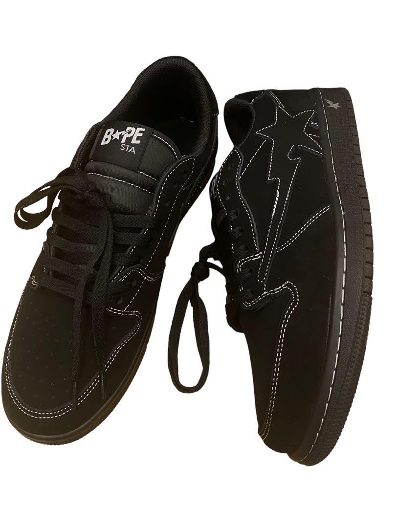 BAPE Men 9.5 US Indigo Studios Labape Custom Black Sneakers Unused